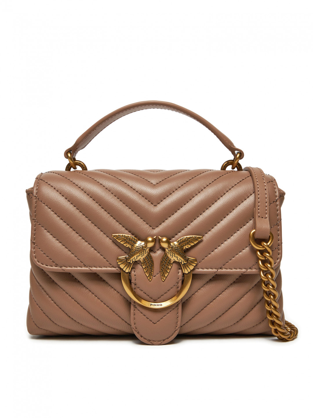 Pinko Kabelka Love Lady Puff Mini Cl AI 23-24 PLTT 100044 A0GK Hnědá
